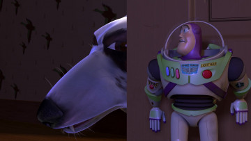 Картинка мультфильмы toy+story собака игрушка космонавт морда