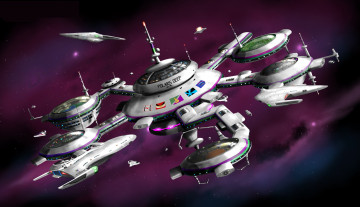 Картинка 3д+графика космические+корабли +звездолеты+ spaceships +starships полет галактики вселенная космический корабль