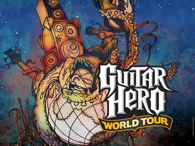 Обои картинки фото guitar, hero, world, tour, видео, игры