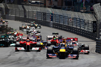 Картинка спорт формула гонка трасса трек гран-при монако болиды старт