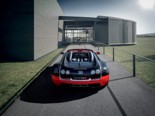 Картинка bugatti veyron 16 grand sport vitesse roadster автомобили красота изящество автомобиль