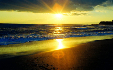 Картинка good morning sunshine природа восходы закаты облака море рассвет