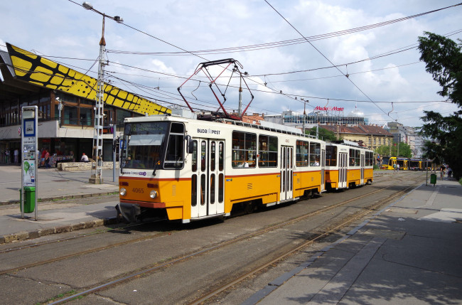 Обои картинки фото техника, трамваи, трамвай, рельсы, транспорт