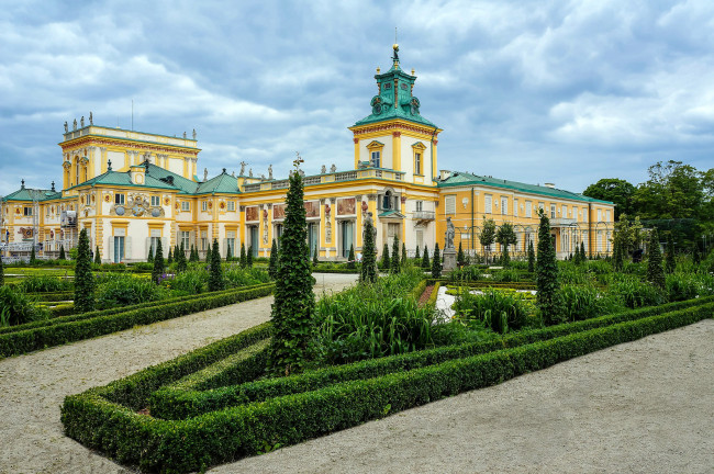 Обои картинки фото города, варшава , польша, дворец