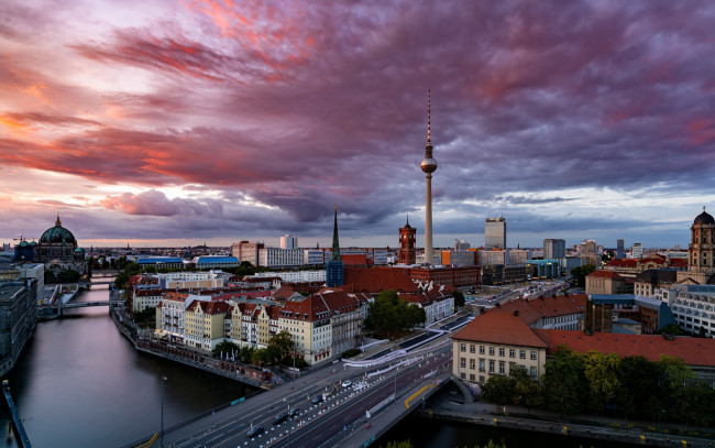 Обои картинки фото города, берлин , германия, панорама