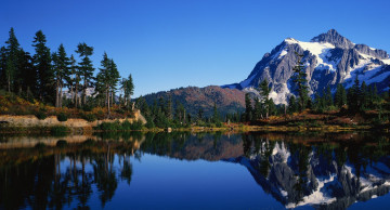 Картинка природа реки озера озеро горы деревья