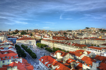 обоя lisbon, города, лиссабон , португалия, панорама