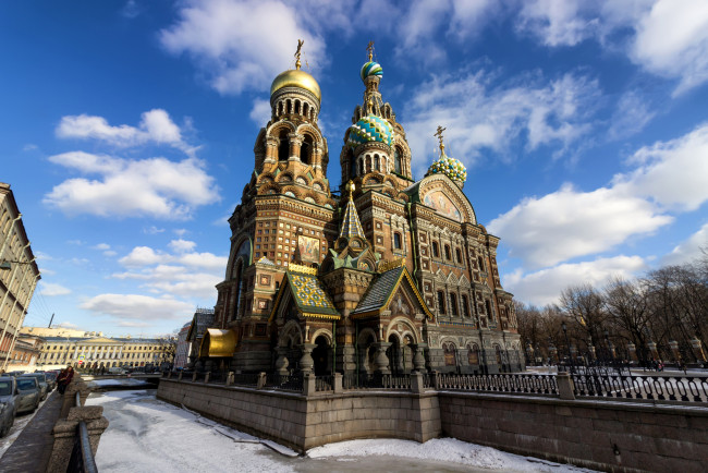 Обои картинки фото храм воскресения христова, города, санкт-петербург,  петергоф , россия, собор