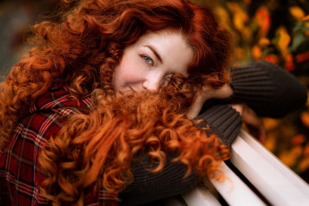 Картинка девушки -+лица +портреты рыжие волосы улыбка веснушки