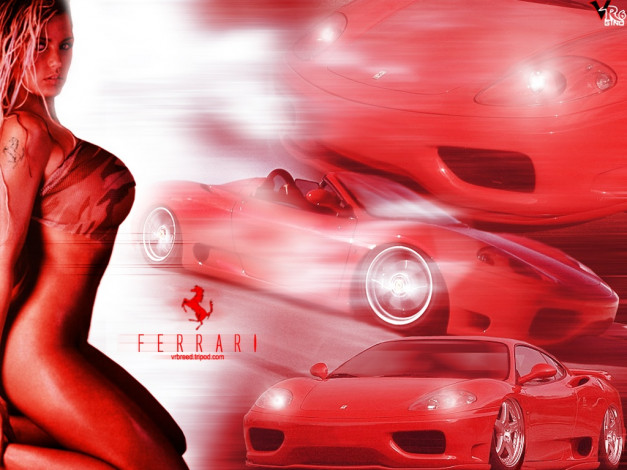 Обои картинки фото red, ferrari, 360modena, автомобили, авто, девушками