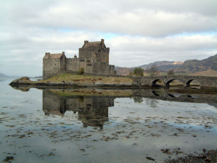 Картинка города замок эйлиан донан шотландия
