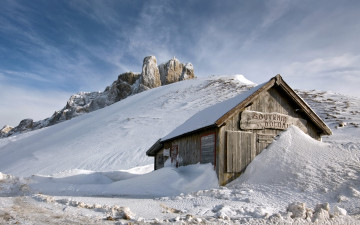 Картинка разное сооружения постройки дом горы снег