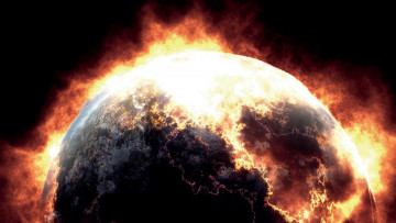 Картинка космос арт взрыв планета