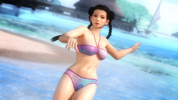 Картинка 3д графика anime аниме девушка взгляд купальник