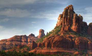 Картинка природа горы каньон красные скалы