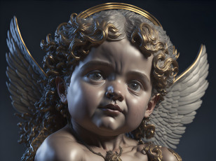 Картинка разное рельефы +статуи +музейные+экспонаты ангел голова статуя
