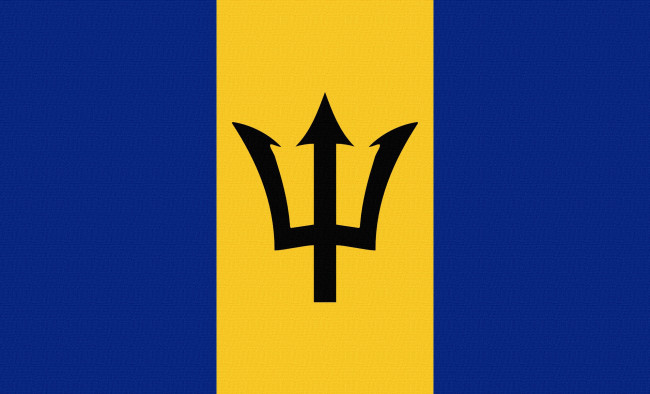 Обои картинки фото разное, флаги, гербы, флаг, барбадос, barbados, герб