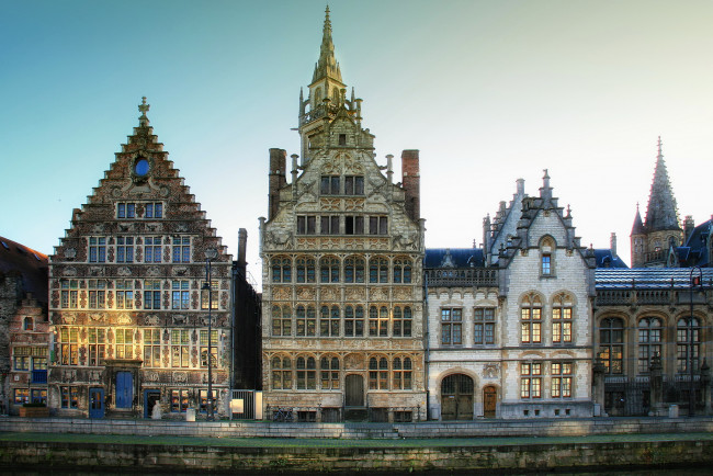 Обои картинки фото гент бельгия, города, - улицы,  площади,  набережные, река, гент, дома, бельгия