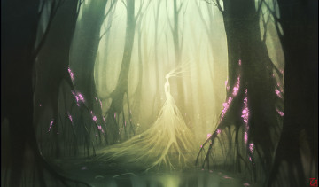 Картинка gaudibuendia фэнтези существа лес дева деревья