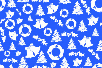 Картинка праздничные векторная+графика+ новый+год колокольчики рождество ёлки новый год фон текстура венки