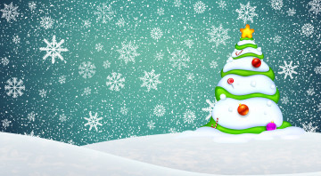 Картинка праздничные векторная+графика+ новый+год фон сугробы минимализм елка праздник снег новый год рождество Ёлка снежинки