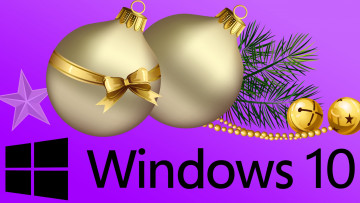 обоя компьютеры, windows  10, wood, рождество, merry, christmas, новый, год, подарки, украшения, happy, gift, new, year, decoration, xmas