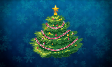 Картинка праздничные векторная+графика+ новый+год елка рождество Ёлка снежинки минимализм новый год фон праздник