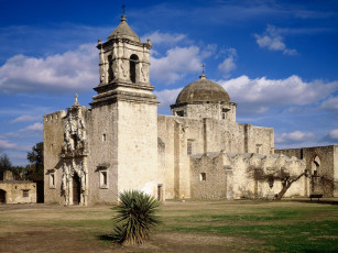 Картинка mission san jose antonio texas города католические соборы костелы аббатства
