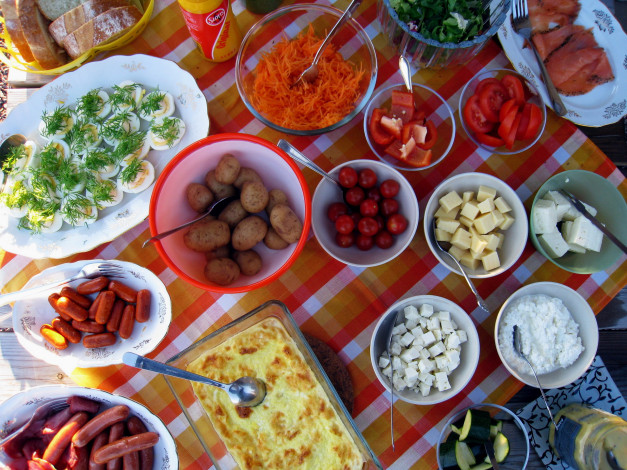 Обои картинки фото еда, разное, шведский, стол