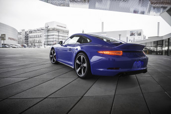 Картинка автомобили porsche синий 991 coupe club gts carrera 911 2015г
