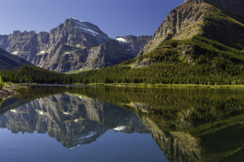 Картинка природа реки озера канада горы озеро отражение лес пейзаж