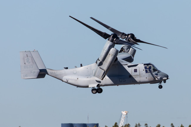 Обои картинки фото boeing mv-22b osprey, авиация, другое, вертушка