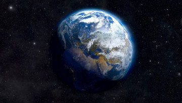 Картинка космос земля planet earth africa stars
