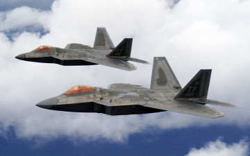 Картинка f-22+raptor авиация боевые+самолёты boeing lockheed martin многоцелевой истребитель general dynamics пятое поколение raptor f22