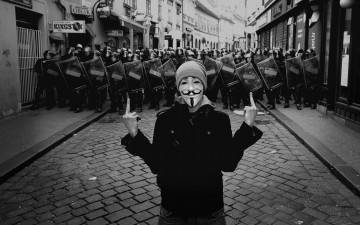 Картинка разное люди человек жест маска полиция улица