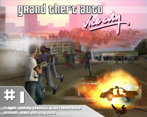 Картинка gta vice city видео игры grand theft auto