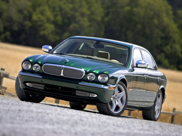 Обои картинки фото jaguar, xj, super, v8, автомобили