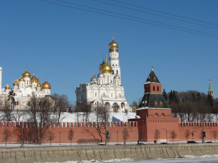 Картинка вид на соборную площадь софийской набережной города москва россия
