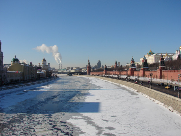 Обои картинки фото кремлевская, набережная, города, москва, россия