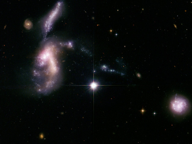 Обои картинки фото группа, галактик, космос, галактики, туманности