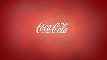 Картинка бренды coca cola надпись кока-кола красный фон