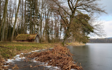 Картинка природа реки озера озеро дом germany teublitz bavaria