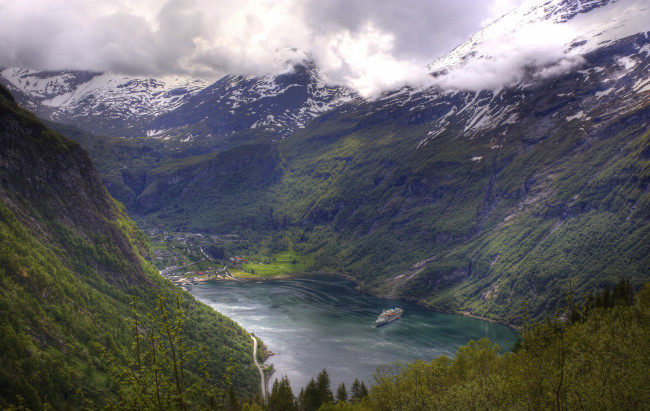 Обои картинки фото geirangerfjord, норвегия, природа, реки, озера, озеро, горы