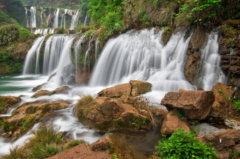 Картинка природа водопады каскад обрыв водопад река