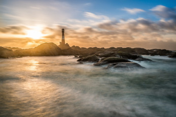 Картинка природа маяки море скалы маяк