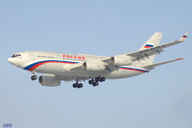 Обои картинки фото ил-96-300, авиация, пассажирские самолёты, россия, ильюшин, внуково, самолёт