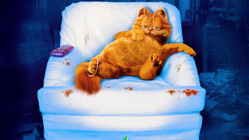 Картинка мультфильмы garfield кот
