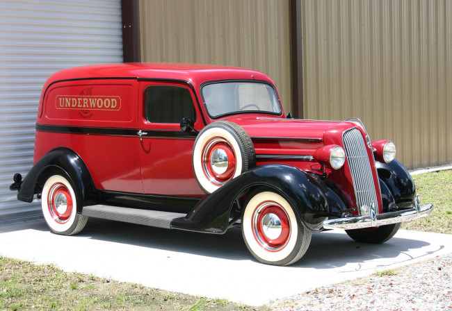 Обои картинки фото plymouth sedan delivery 1937, автомобили, классика, plymouth, sedan, delivery, 1937