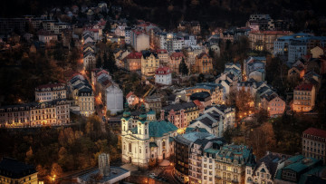 Картинка города -+панорамы карловы вары чехия