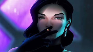 Картинка видео+игры agents+of+mayhem девушка лицо сигарета